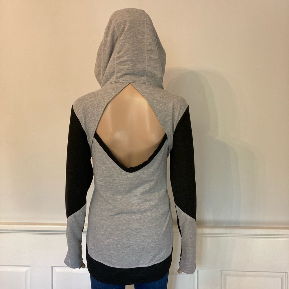 Gray and Black Hoodie w/ Cutout